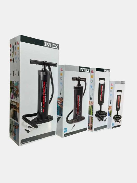 Насос ручной для лодки ПВХ, надувного матраса 29, 36, 37 и 48 см