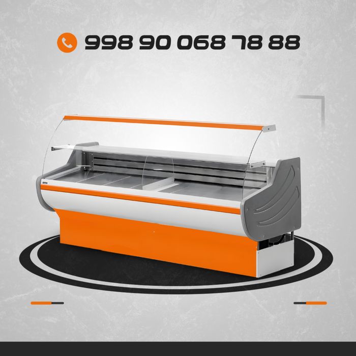 Витринный холодильник новый на заказ любого типа