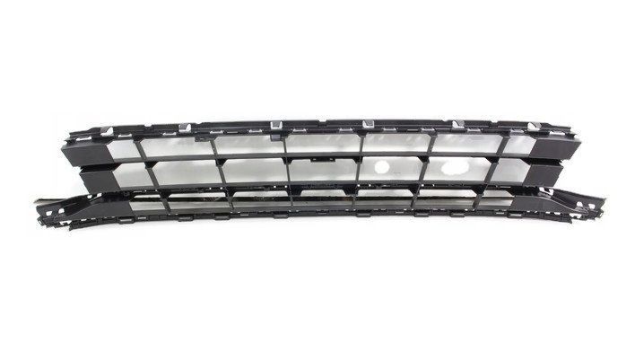 Grila bara VW Passat (B8), 08.2014-, Fata, centrala, negru; fara locas ornament,