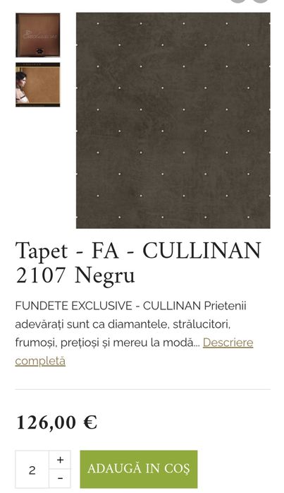 Tapet lux cu Cristale Fazowski