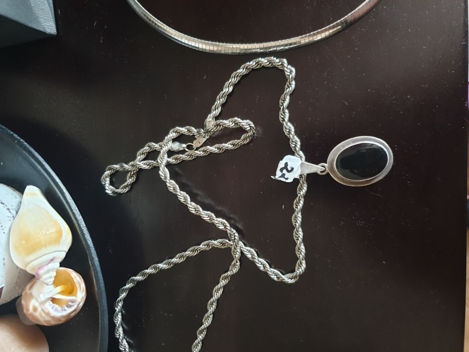 Colier argint si onix