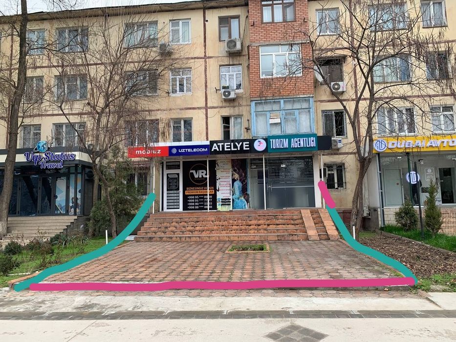 Продаётся нежилое чилонзар 8кв Вдоль дороги напротив РУВД чилонзар