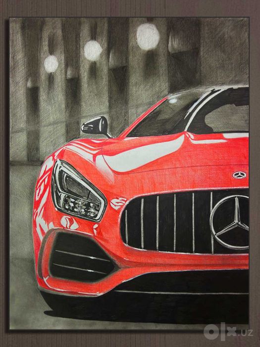 Арт Картина. Mercedes AMG GT S