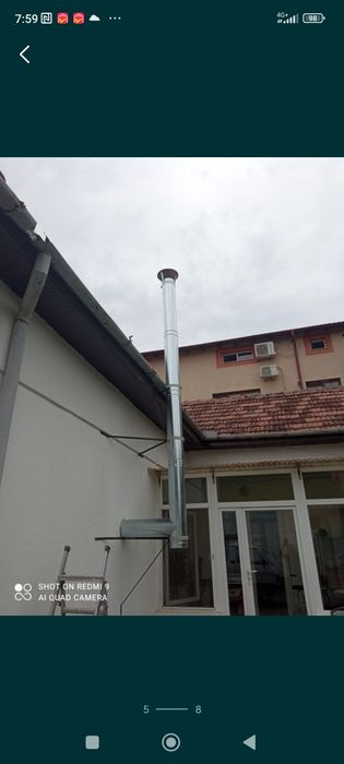 Vand cos de fum (horn) dublu izolate