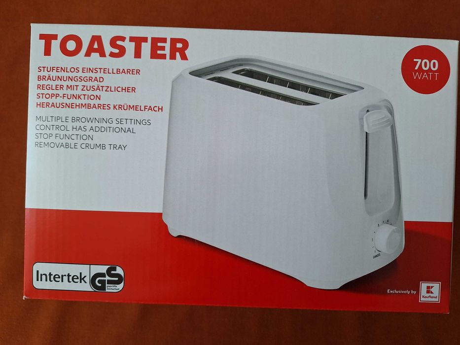 Toaster, prăjitor de pâine, putere = 700w  ( NOU )