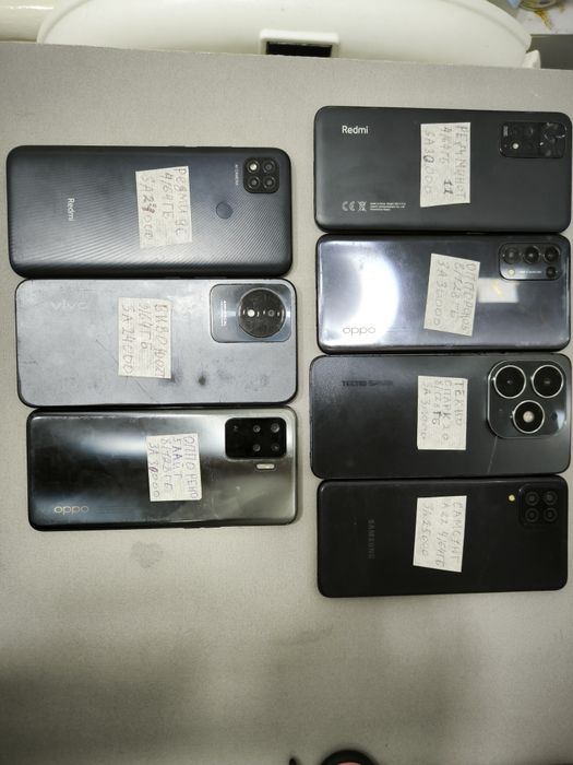 Смартфоны oppo, Samsung, redmi,vivo