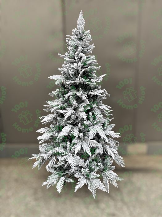 Коледна елха 3Д връхчета Заснежена със сняг. 150см 180см 210см 240см