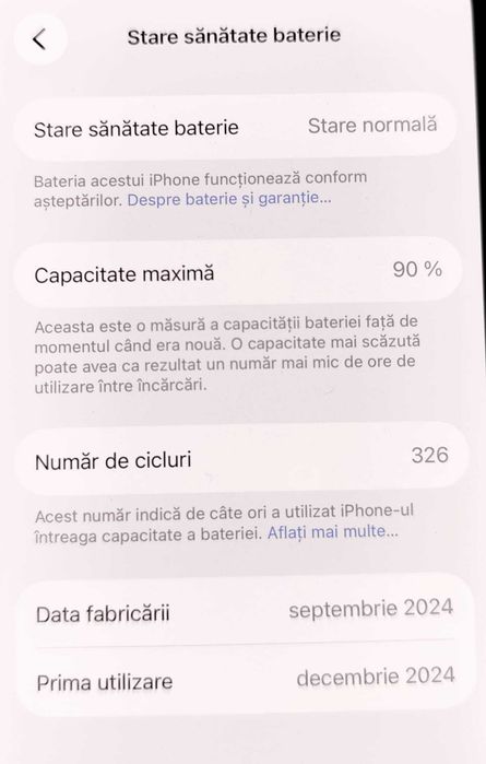 Telefon iPhone 16  128gb/8gb  (AG35 B 35202) Garantie 2ani!
