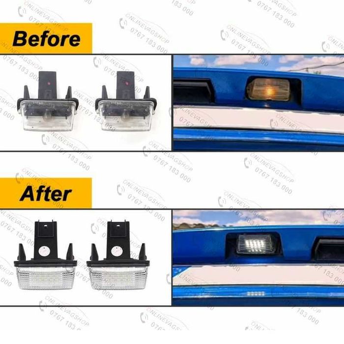 Set Lampi Led numar pentru Toyota  Auris, Corolla, Avensis T27