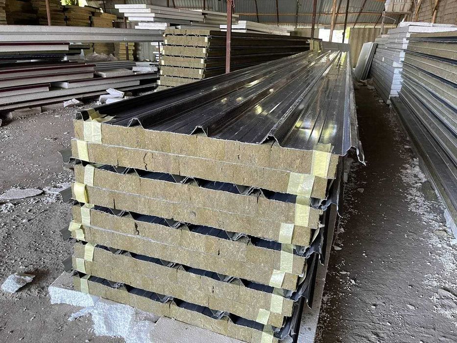 Производим и устанавливаем трехслойные сэндвич панели / sendvich panel