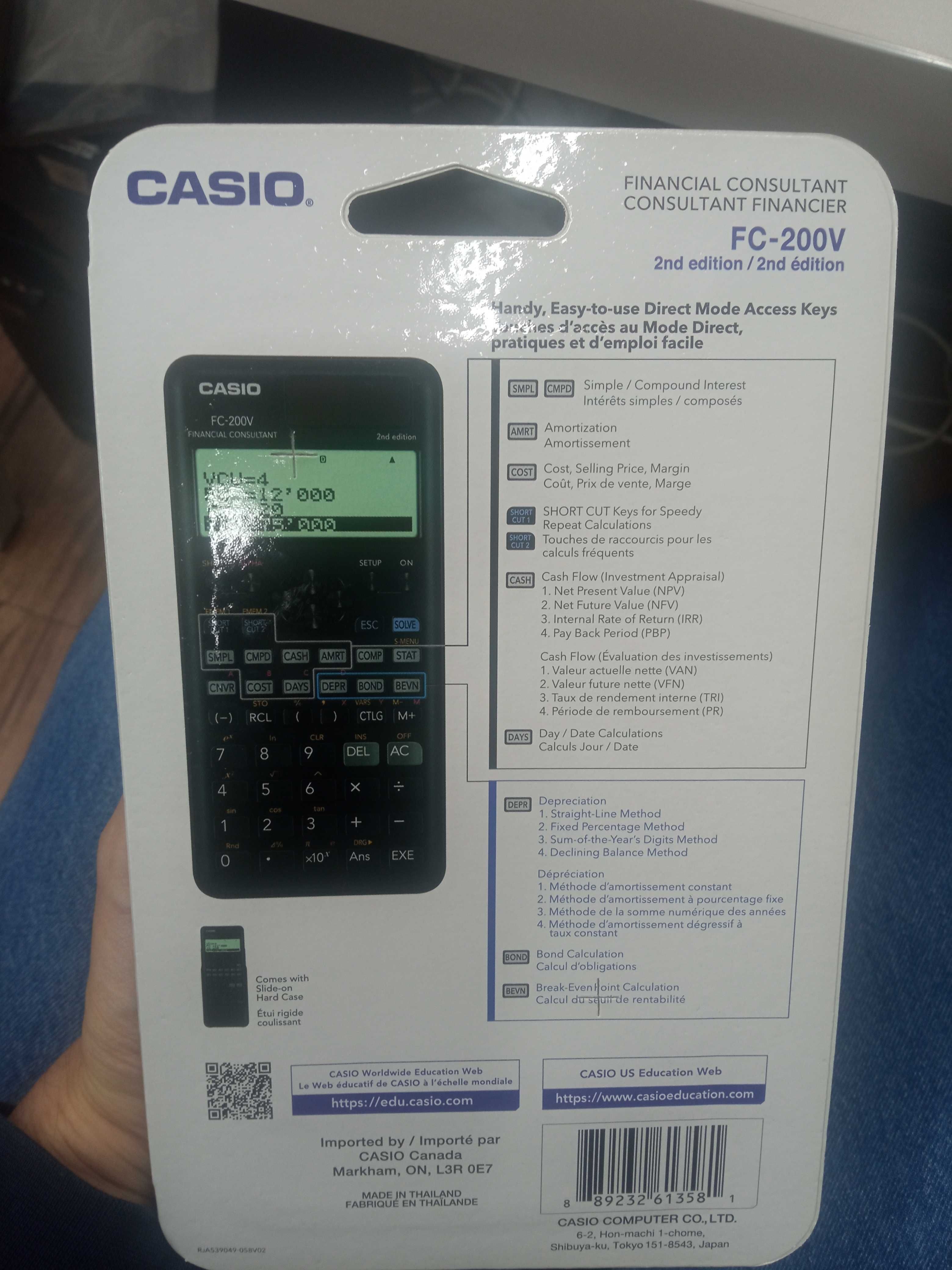 Casio FC 200V 2nd edition финансовый калькулятор. Новый!: 21 900 тг. -  Прочая электроника Алматы на Olx