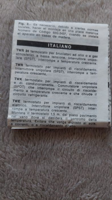 Termostat cu termometru Danfoss vintage