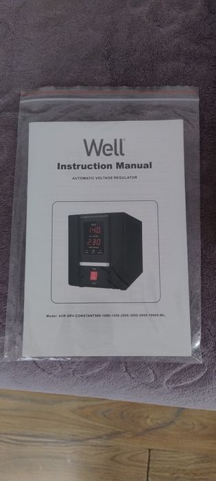 Vând, Well Stabilizator automat de tensiune cu servomotor Constant 1000VA/600W!