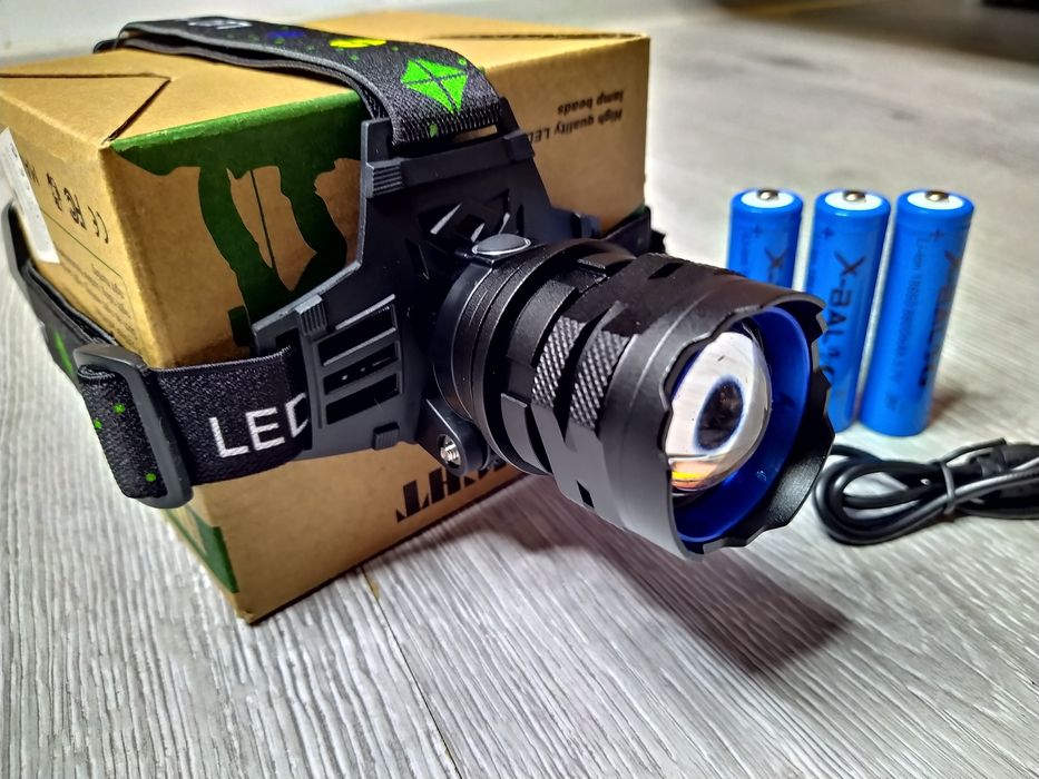 Lanterna de Cap cu zoom, LED LASER PM20 ULS, Distanta 1,2 km