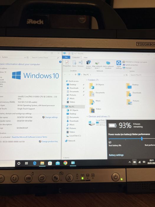Таблет Panasonic Toughbook CF-D1N, 16GB RAM, 512GB SSD, i5-6Gen
