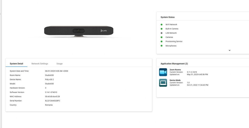 Poly Studio X30 Sistem Videoconferință Profesional zoom teams meet