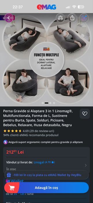 Perna gravida si alaptare 3 in 1