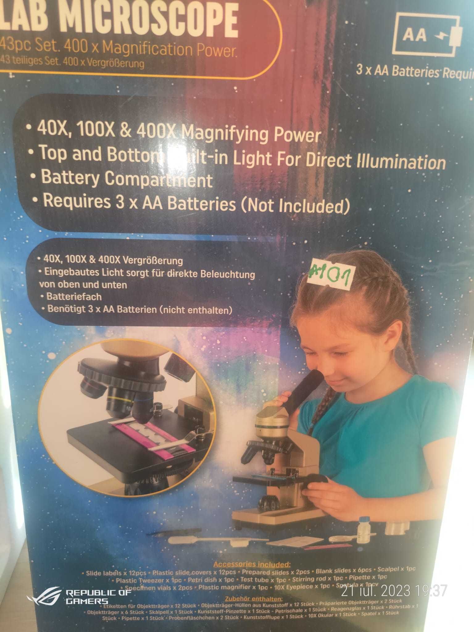 Fusion science store lab microscope set