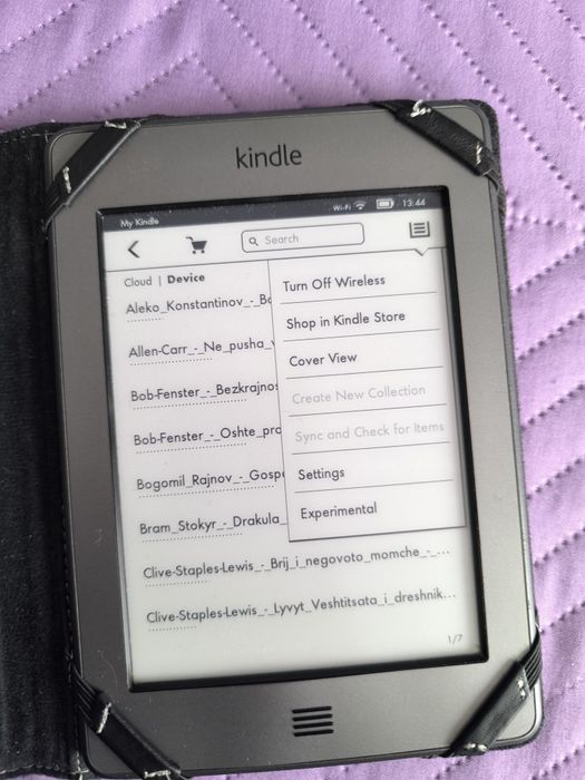 Kindle e-book четец за книги