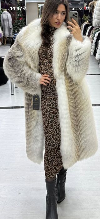 Естествено кожено палто от лисица