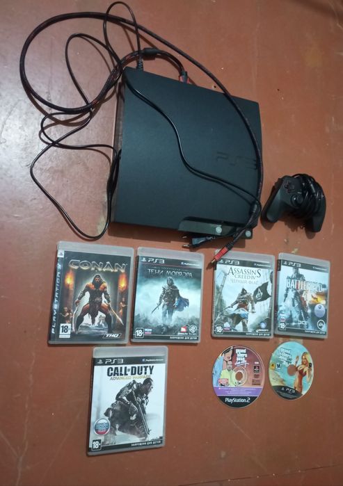 PS 3 с дисками прошитая