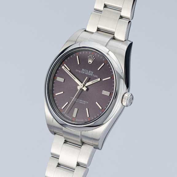 Rolex Oyster Perpetual 39mm 114300 Red Grape dial