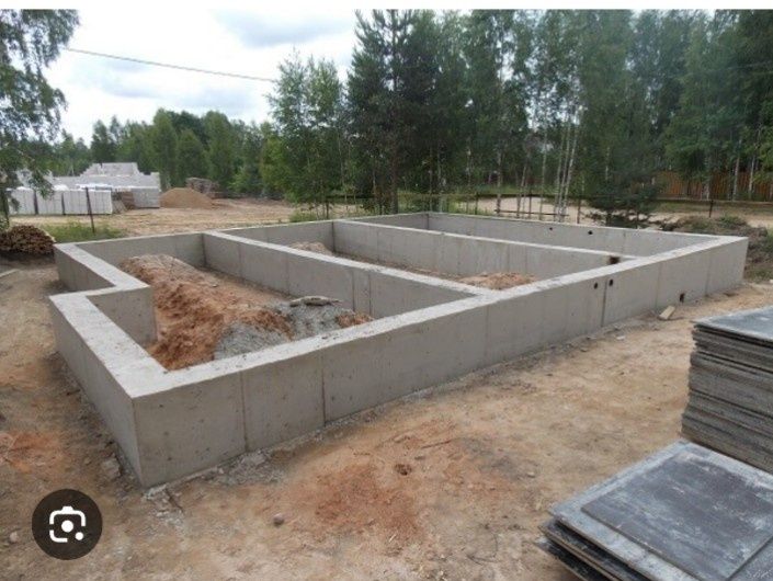 Фундамент заливка под миксер