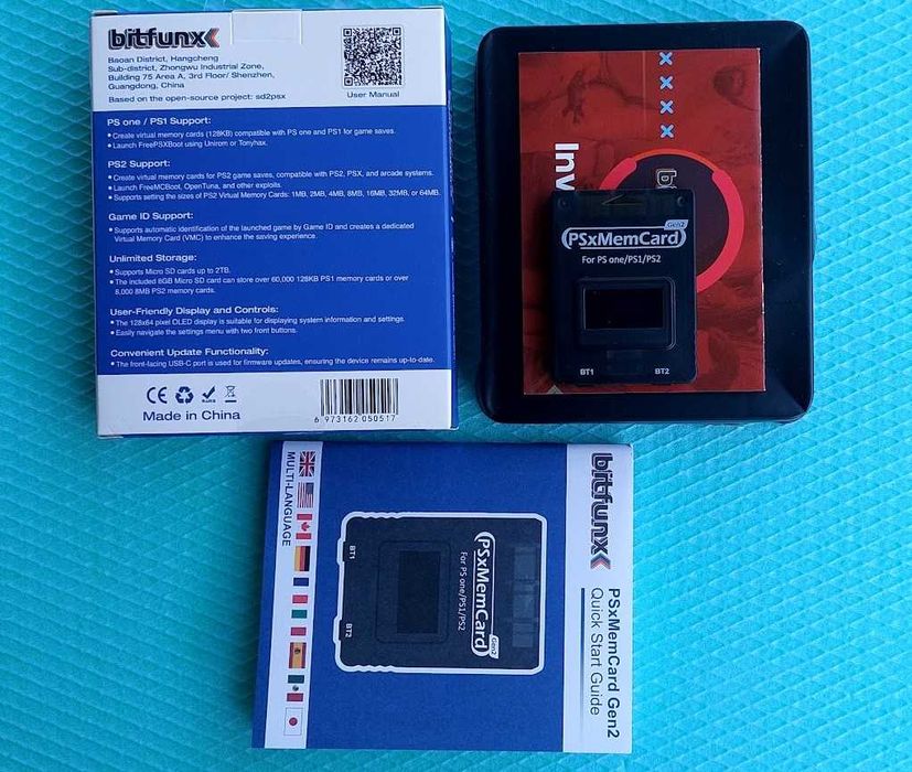 Мемори карта  PSxMemCard – Gen2 & BitFunX за Playstation -  PS1 и PS2