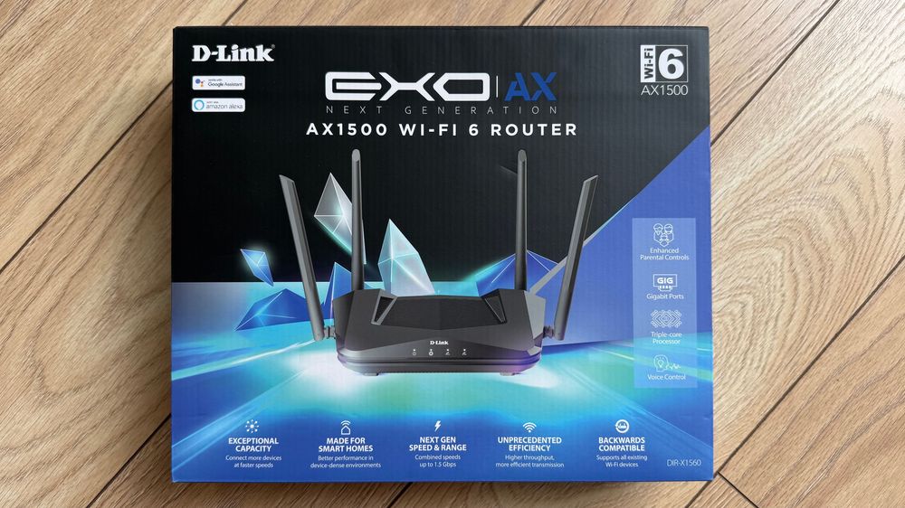 Router Wireless AX1500 Wi-Fi 6 - NOU, Sigilat - DIR-X1560