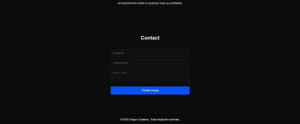 Creez site uri profesionale!