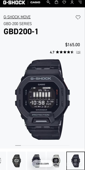 Casio g shock GDB-200-1 orginal