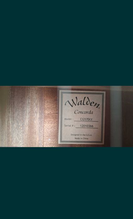 Гитара Walden/электроакустическая