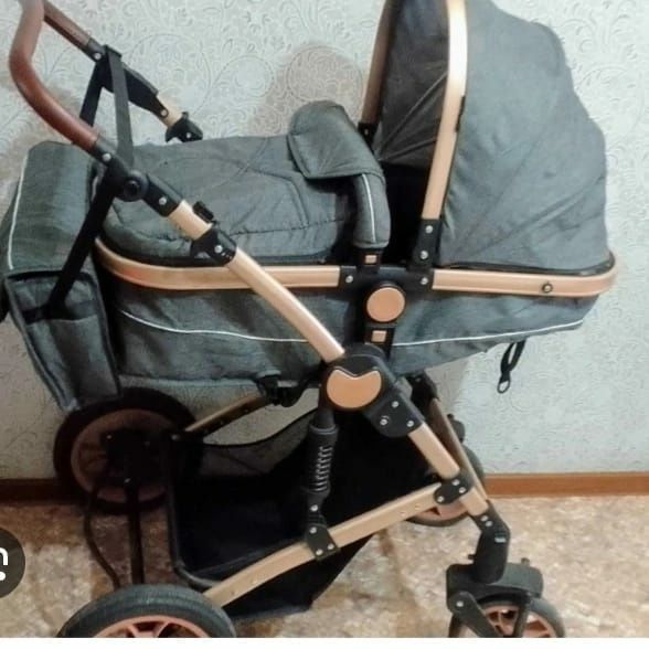 Детская мощная коляска