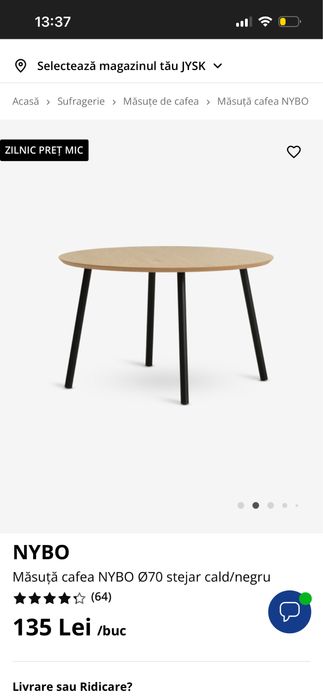 Masuta cafea  stejar