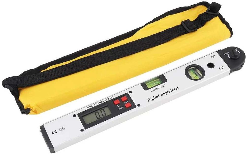 Цифров нивелир, ъгломер с обхват от 0-225° и дължина 400 мм