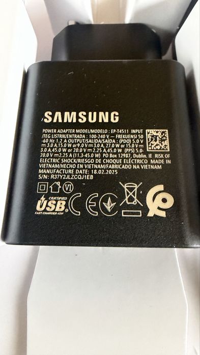 Incarcator Samsung 45w + cablu usb c 1,8m
