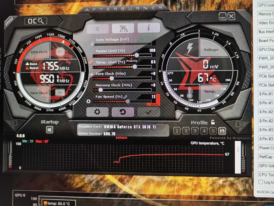 Видеокарта ASUS ROG STRIX RTX 3070 Ti OC Gaming 8GB GDDR6X Гаранция 3м