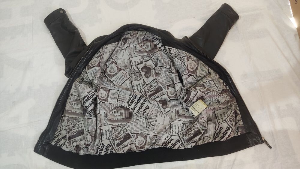 Geaca piele Emiliano Zapata mărime XL bărbat designer casual