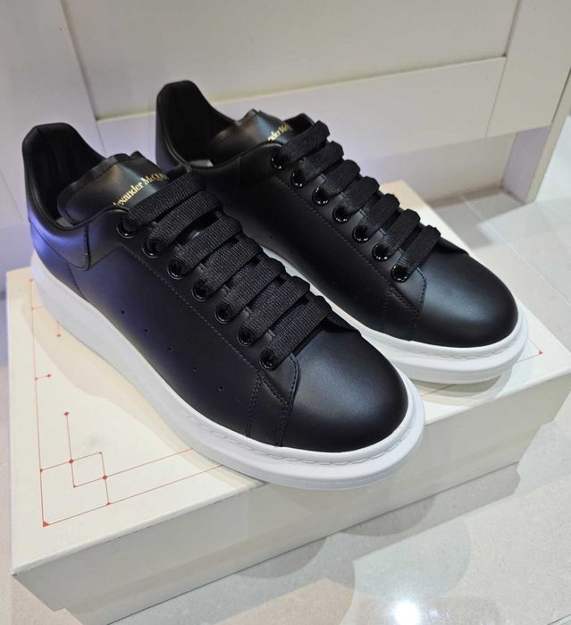 #SUMMER SALE# Alexander McQueen Sneaker Negru Cu Alb - Verificare Colet -