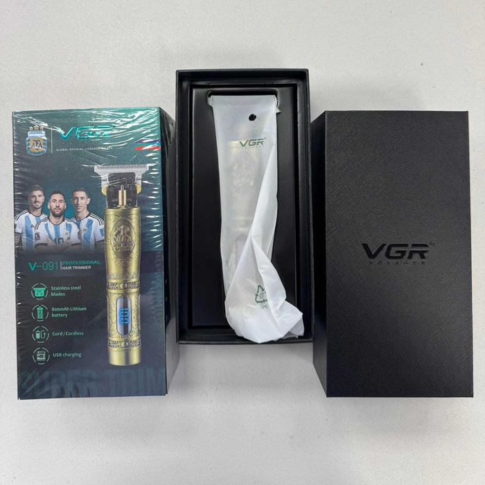 Професионален тример за коса VGR V-091 с USB акумулаторна батерия Voyager тримери, машинка, машинки за подстригване и бръснене барбър бербер barber