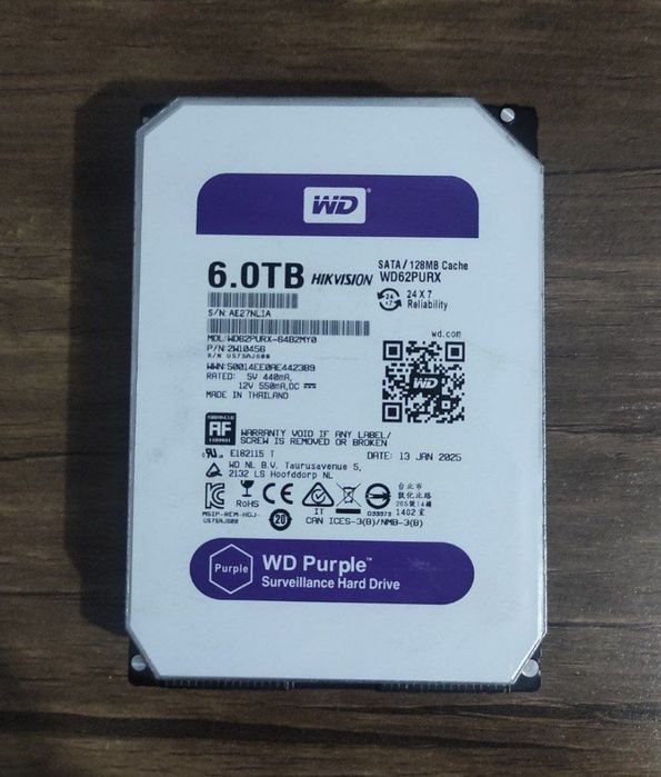 Hdd wd purple 6tb