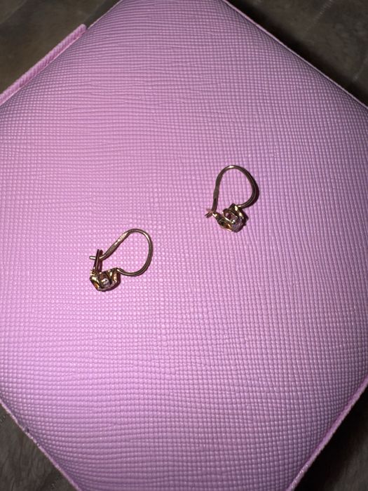 Детские золотые серьги 583