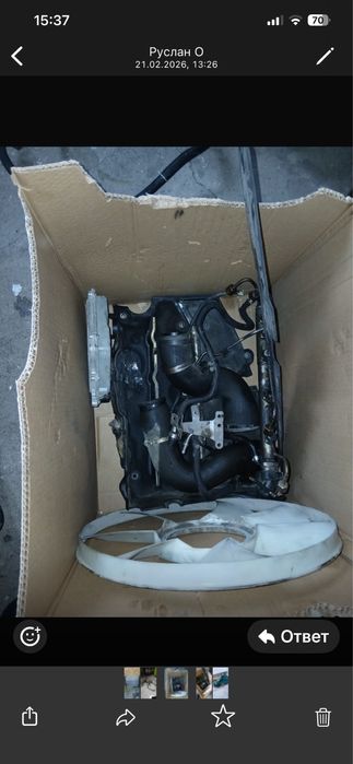 Продам двигатель на мерседес спринтер вместе с коробкой передач .