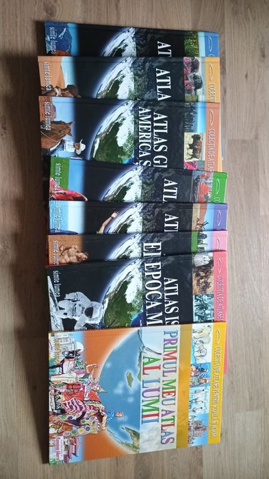 Vând colecție atlase geografice