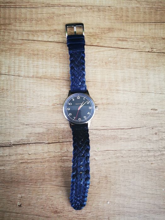 Vand ceas elegant GANT curea de piele impletita baterie noua