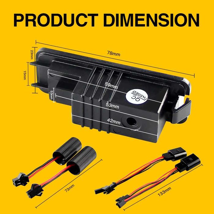 Плафони LED 3027-1 за регистрационен номер  VW SEAT SKODA PORSCHE