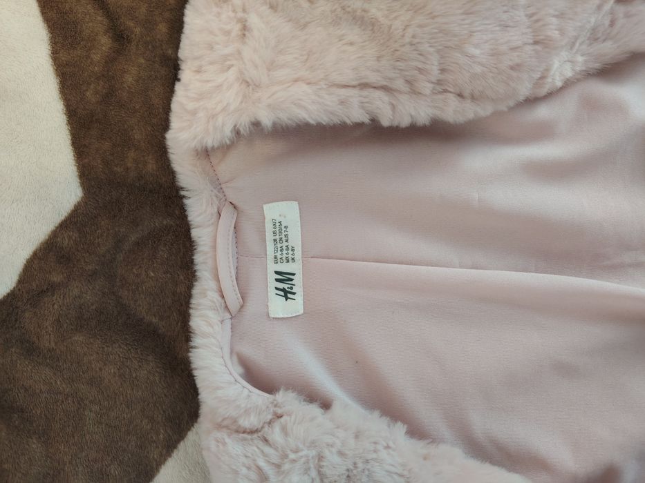 Rochie roz + blana roz fete 7-8 ani 122-128 cm