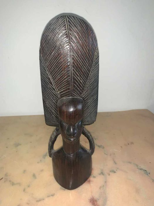 Statuie africana din lemn abanos