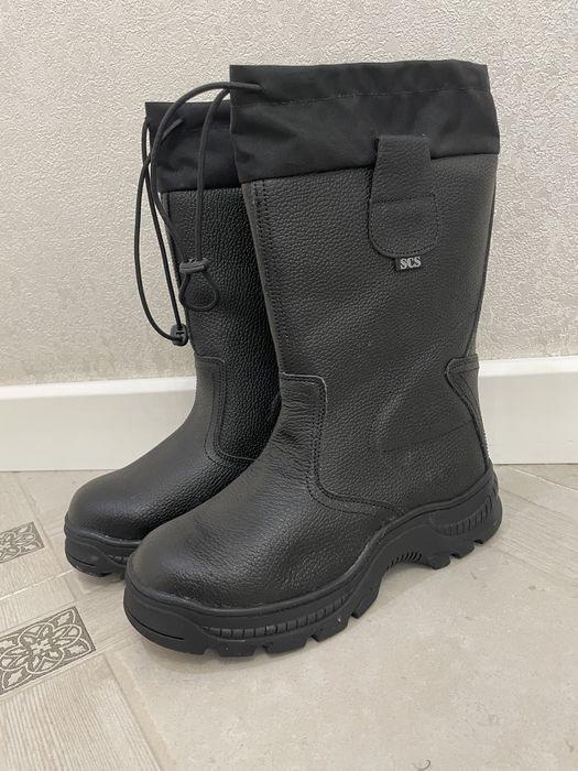 Сапоги зимние кожанные