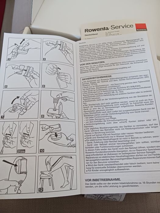 Aparat masaj Rowenta Relax in cutie